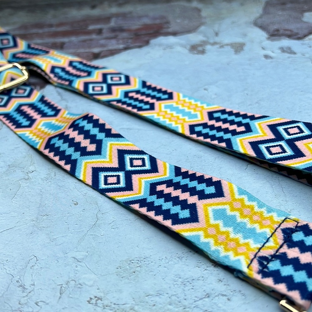 Brand New Guitar Strap Perfect Add to Crossbody Bags or Purse Funky Retro Style - Picture 6 of 7